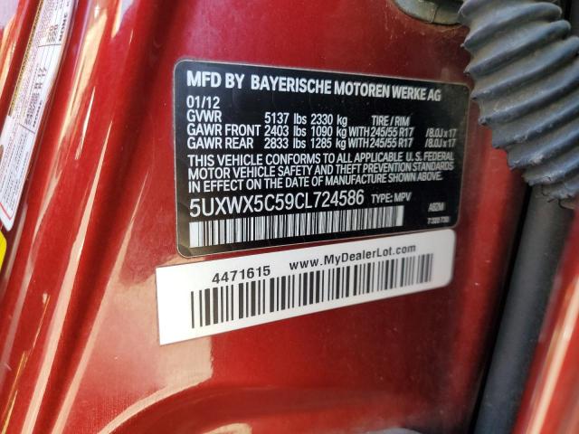 2012 BMW X3 XDRIVE28I - 5UXWX5C59CL724586