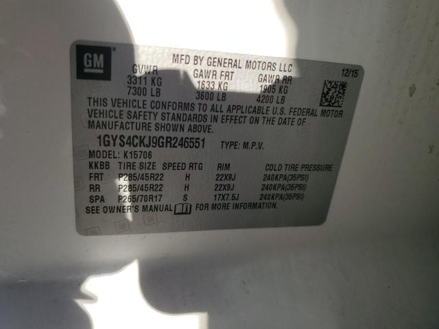 2016 CADILLAC ESCALADE PREMIUM 1GYS4CKJ9GR246551