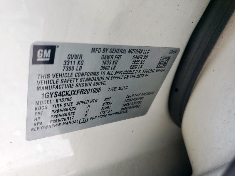 2015 CADILLAC ESCALADE P - 1GYS4CKJXFR201066