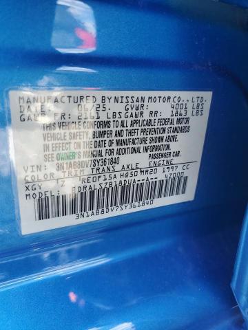 2025 NISSAN SENTRA SR 3N1AB8DV7SY361840