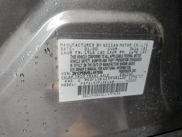 2020 NISSAN KICKS S 3N1CP5BV0LL497656