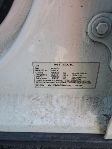 2021 TESLA MODEL Y #3279484273