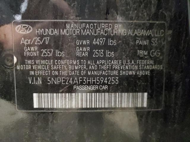 2017 HYUNDAI SONATA SE #3292557680