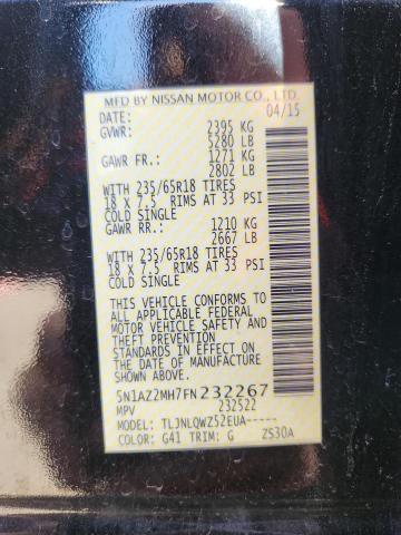 2015 NISSAN MURANO S #3277340369