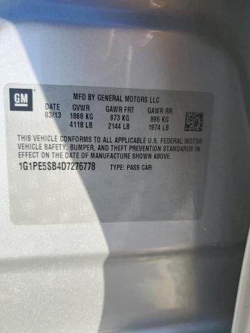 2013 CHEVROLET CRUZE LT - 1G1PE5SB4D7276778