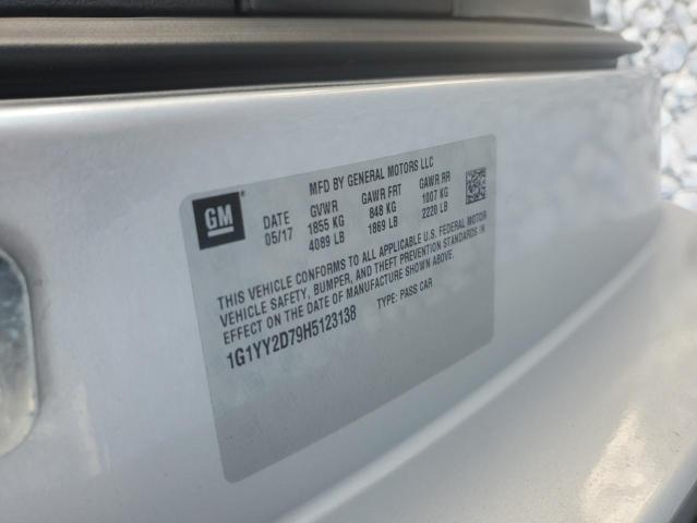 2017 CHEVROLET CORVETTE G - 1G1YY2D79H5123138