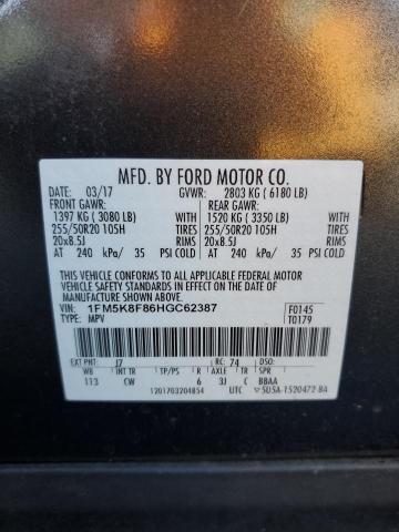 2017 FORD EXPLORER L #3304704918