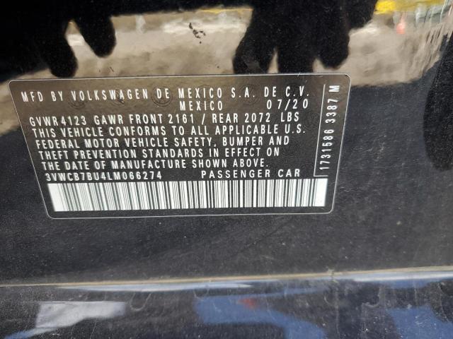 2020 VOLKSWAGEN JETTA S 3VWCB7BU4LM066274