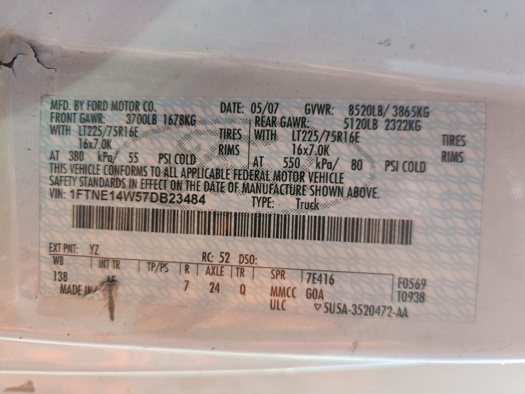 2007 FORD ECONLINE #3302962604