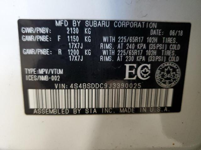 2018 SUBARU OUTBACK 2. - 4S4BSDDC9J3390025