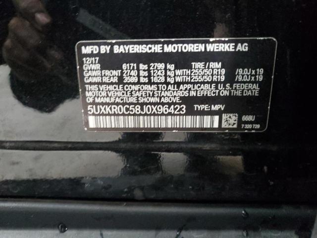 2018 BMW X5 XDRIVE3 5UXKR0C58J0X96423