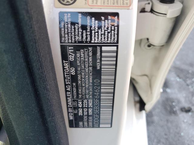 2011 MERCEDES-BENZ C-CLASS - WDDGF5EB3BF646210