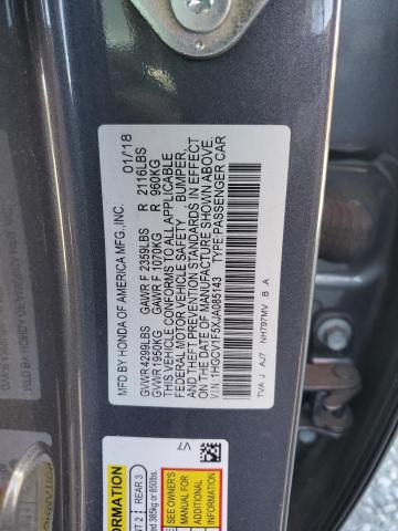 2018 HONDA ACCORD EXL - 1HGCV1F5XJA085143