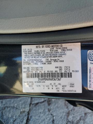 2010 FORD FUSION SE - 3FAHP0HA9AR367367