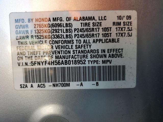 2010 HONDA PILOT EXL #3262056083