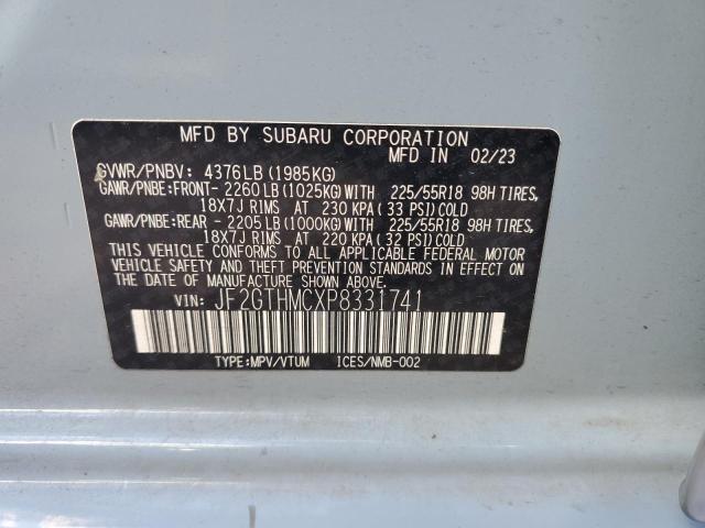 2023 SUBARU CROSSTREK - JF2GTHMCXP8331741