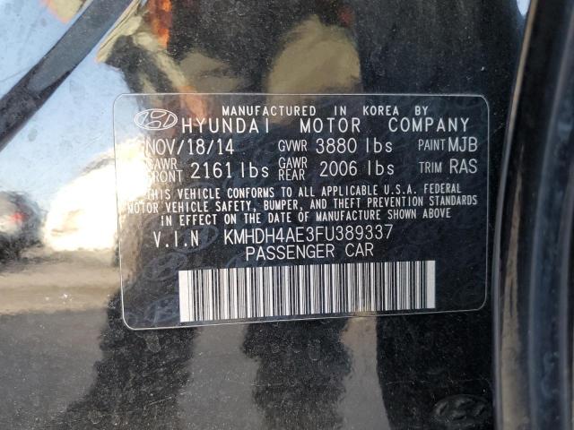 2015 HYUNDAI ELANTRA SE KMHDH4AE3FU389337