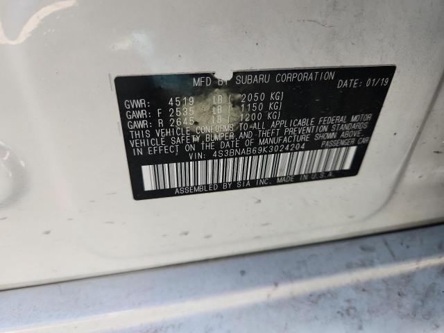 2019 SUBARU LEGACY 2.5 - 4S3BNAB69K3024204