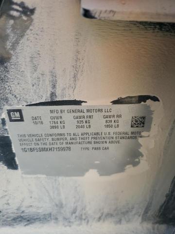 2017 CHEVROLET CRUZE PREM - 1G1BF5SMXH7159978