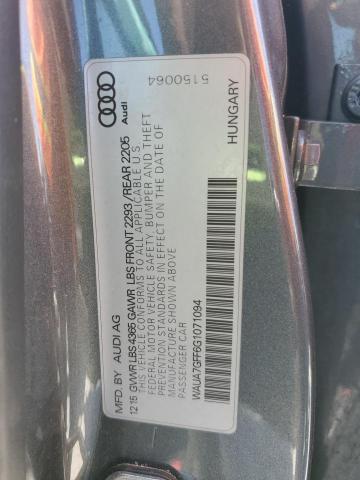 2016 AUDI A3 PREMIUM #3294478521