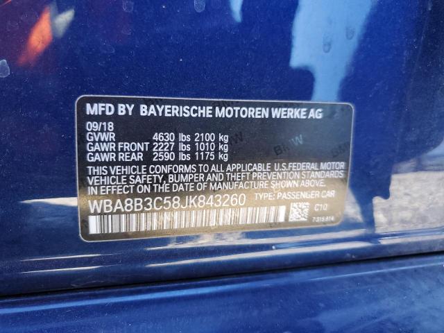 2018 BMW 340 I WBA8B3C58JK843260