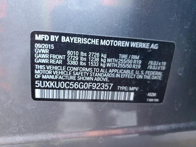 2016 BMW X6 SDRIVE3 #3298054131