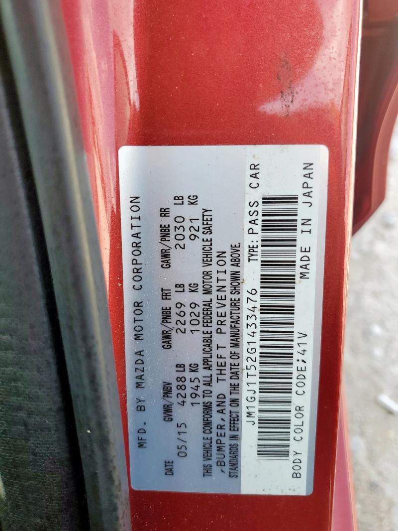 2016 MAZDA 6 TOURING - JM1GJ1T52G1433476