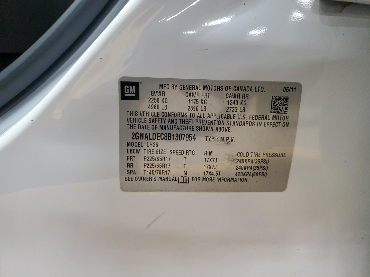 CHEVROLET EQUINOX LT