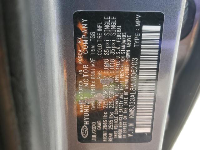 2021 HYUNDAI TUCSON LIM KM8J33AL8MU306203