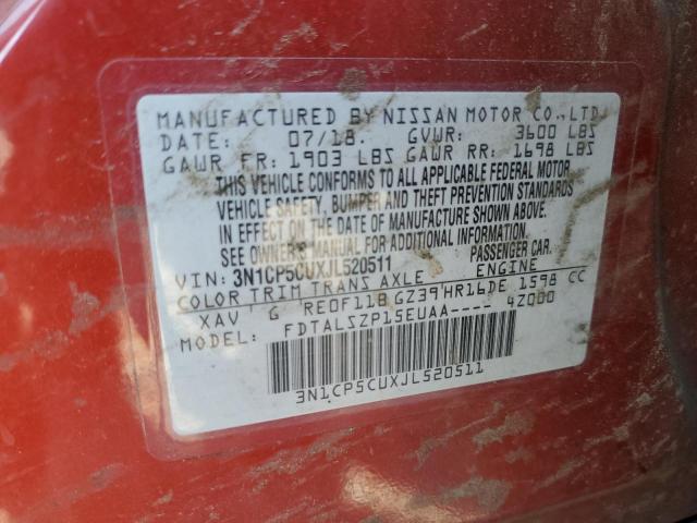 2018 NISSAN KICKS S 3N1CP5CUXJL520511