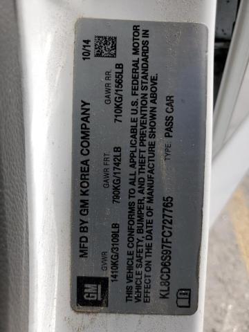 2015 CHEVROLET SPARK 1LT - KL8CD6S97FC727765