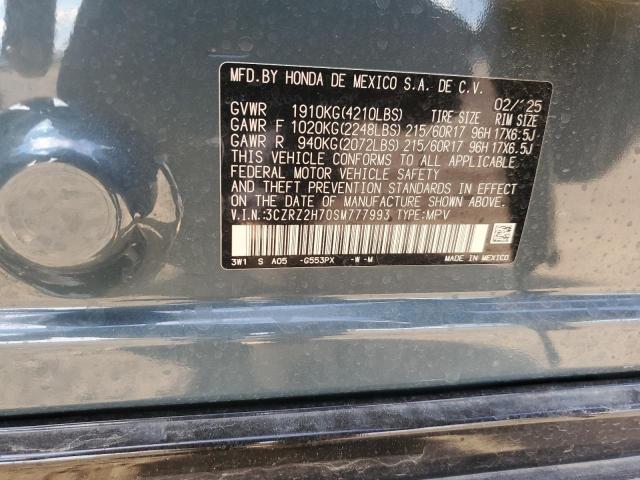 2025 HONDA HR-V EXL 3CZRZ2H70SM777993