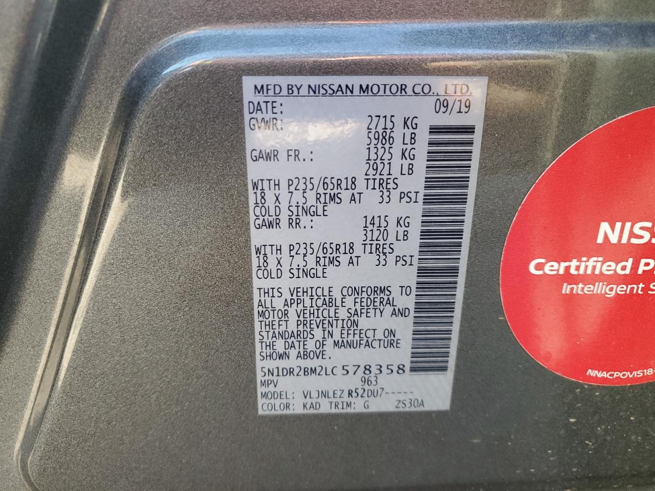 NISSAN PATHFINDER SV