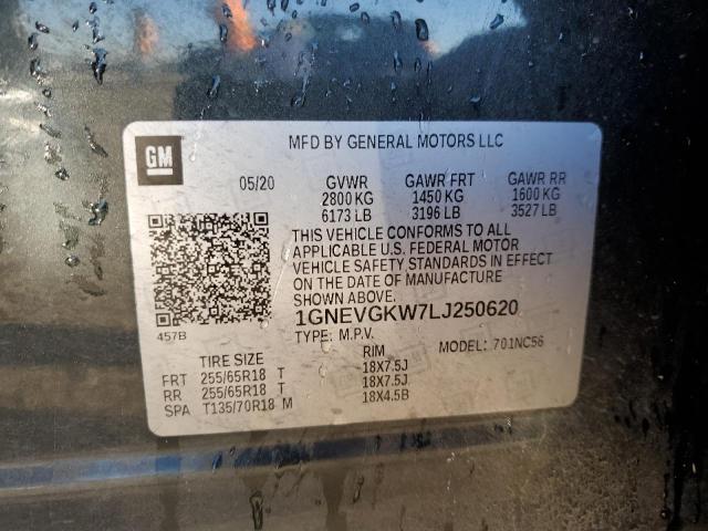 2020 CHEVROLET TRAVERSE L #3287609013