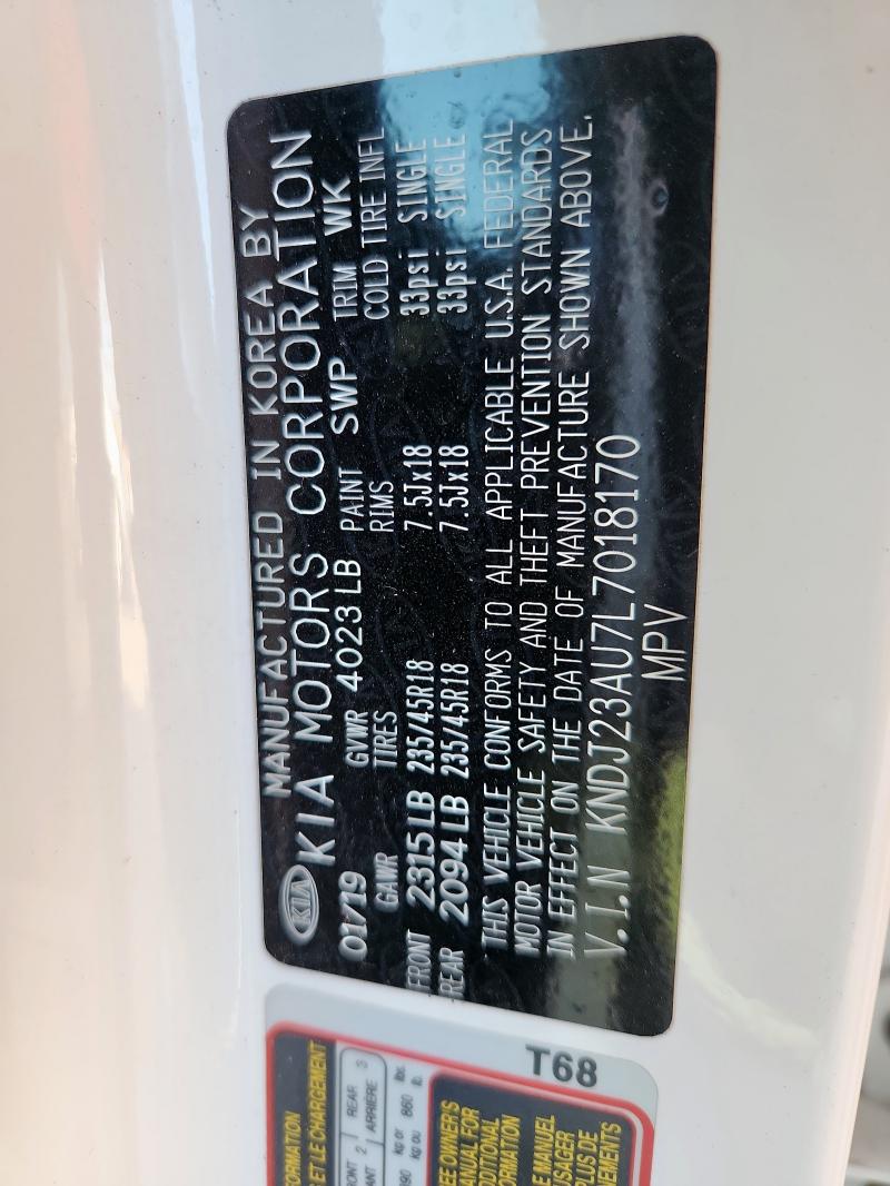 2020 KIA SOUL - KNDJ23AU7L7018170