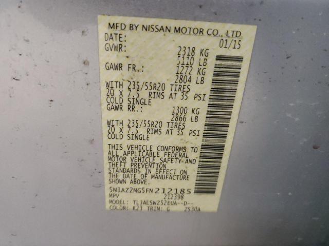 2015 NISSAN MURANO S #3301706361