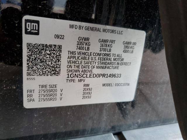 2023 CHEVROLET TAHOE C150 - 1GNSCLED0PR149633