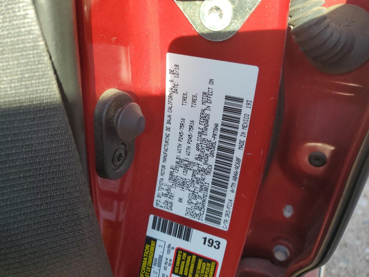 TOYOTA TACOMA DOUBLE CAB