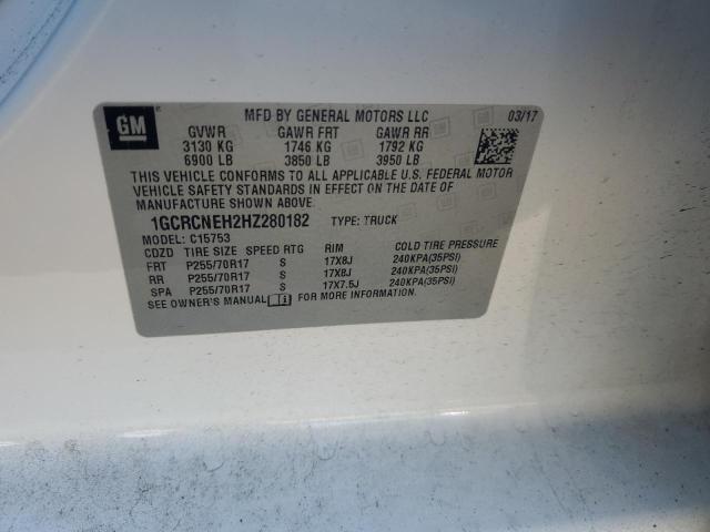 2017 CHEVROLET SILVERADO - 1GCRCNEH2HZ280182