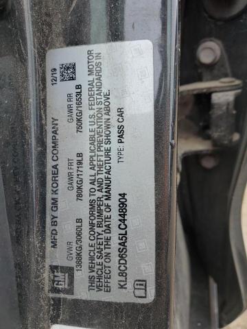 2020 CHEVROLET SPARK 1LT #3284914927