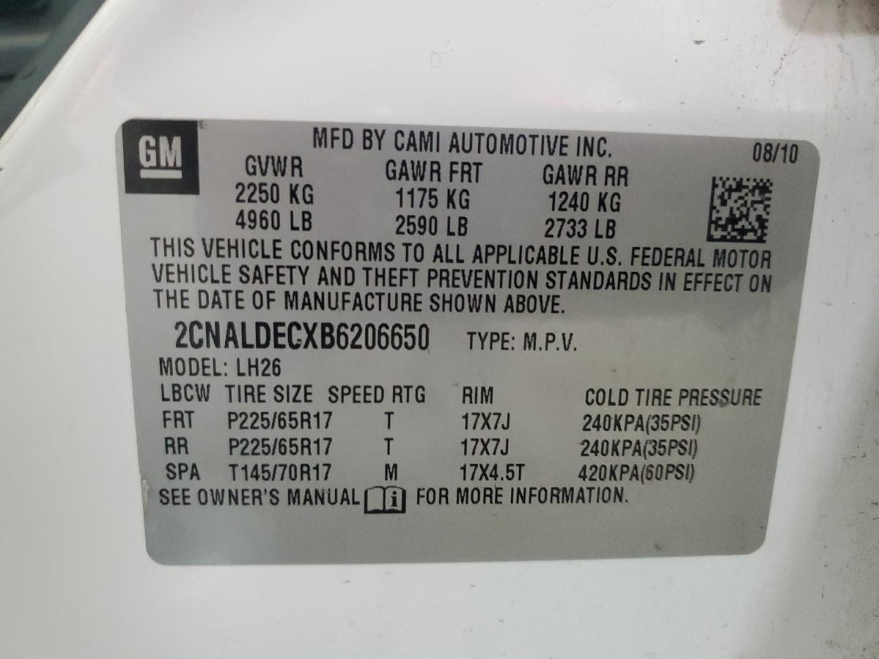 CHEVROLET EQUINOX LT