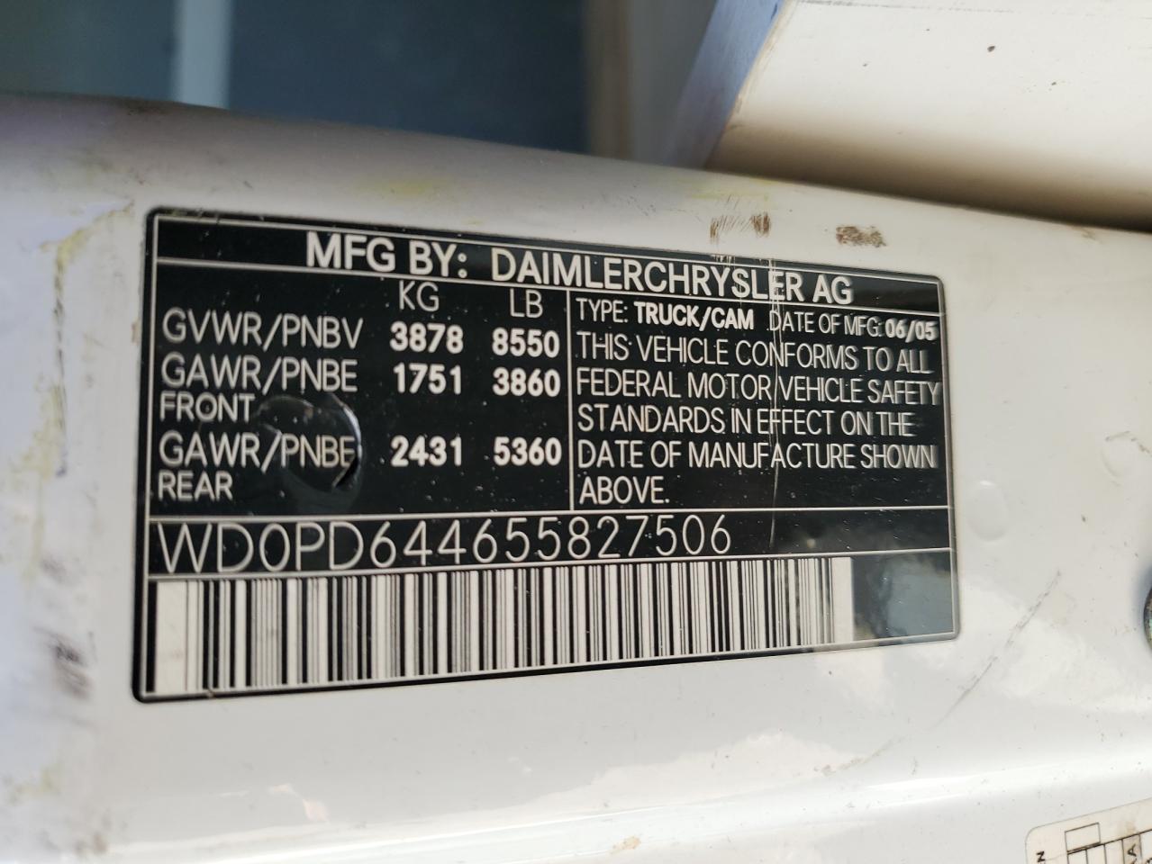 Lot #3285709663 2005 DODGE SPRINTER 2