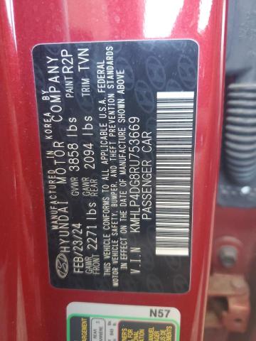 2024 HYUNDAI ELANTRA LI KMHLP4DG8RU753669