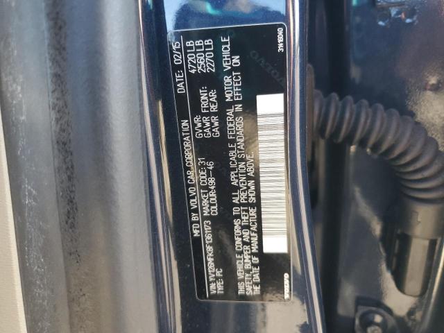 2015 VOLVO S60 PREMIE YV126MFK8F1361173