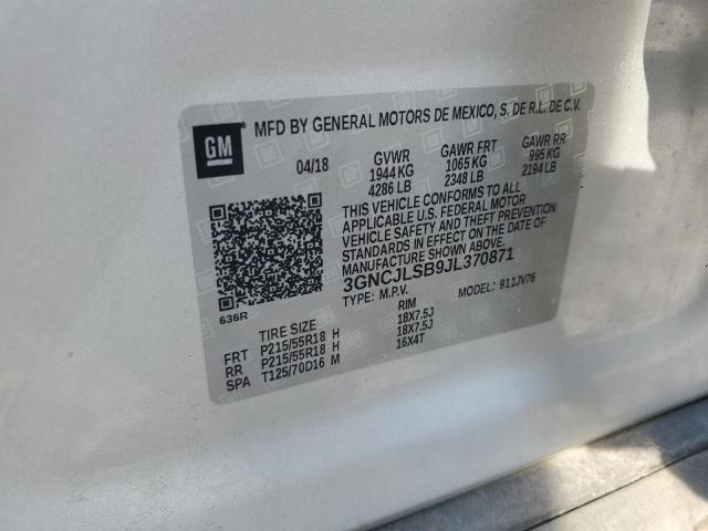 2018 CHEVROLET TRAX 1LT - 3GNCJLSB9JL370871