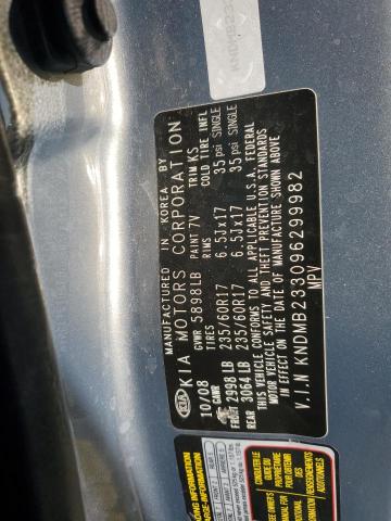 2009 KIA SEDONA EX #3293490416