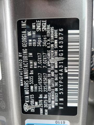 2016 KIA SORENTO LX 5XYPG4A31GG143876