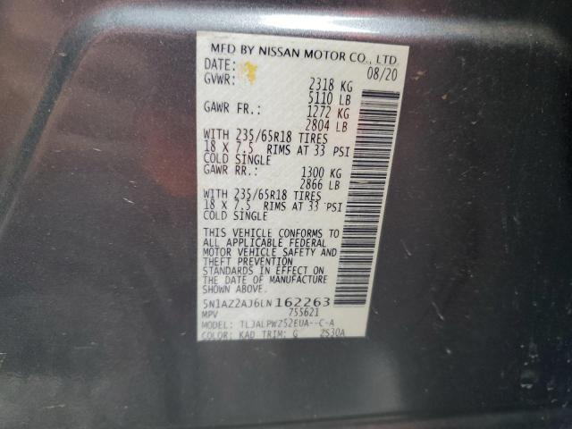 2020 NISSAN MURANO S - 5N1AZ2AJ6LN162263