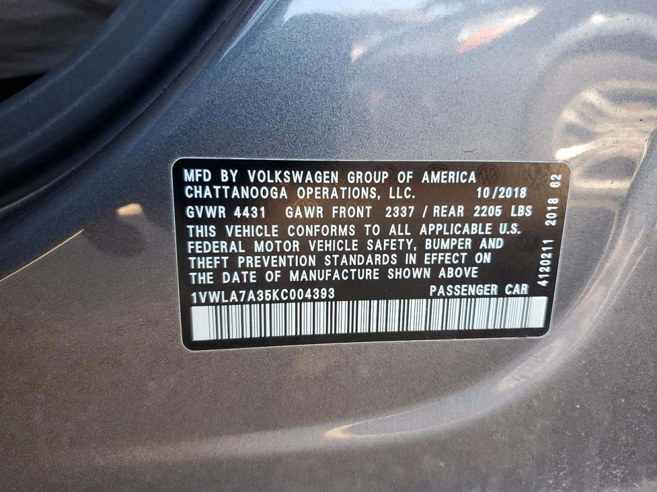 VOLKSWAGEN PASSAT WOLFSBURG