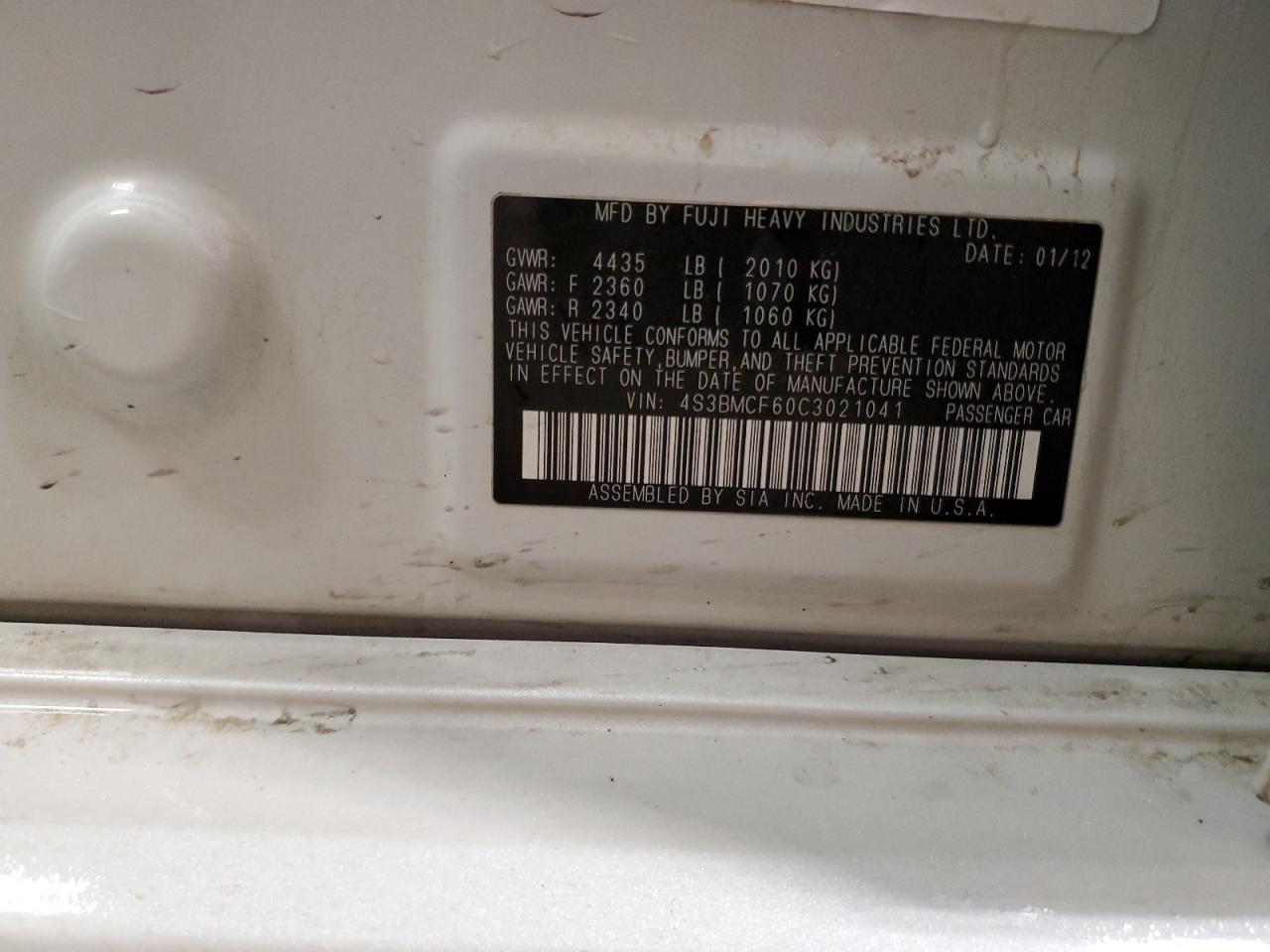 SUBARU LEGACY 2.5I PREMIUM